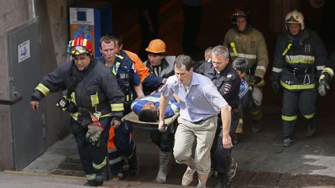 Es el accidente más grave registrado en un medio de transporte en la capital rusa.