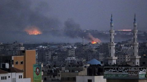 Imágenes del ataque a mercado público en Gaza.