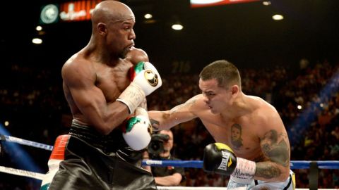 El 'pleito' de mayo pasado en Las Vegas.