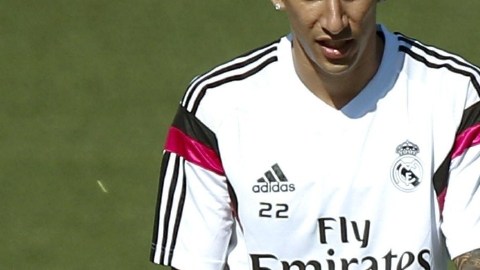 El 'Flaco' Di María rumbo a Inglaterra.