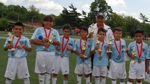 Islas Malvinas Sub-8, flamante campeón de la categoría Sub-8 en la BAYSL.