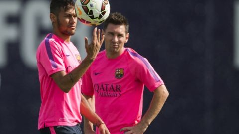 Neymar y Messi serán, de nuevo, una amenaza en el estadio Ciudad de Valencia partir de las 3:00 pm.