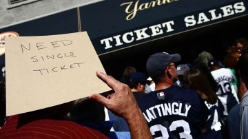 Hay una enorme demanda de tickets para los juegos de los Yankees.
