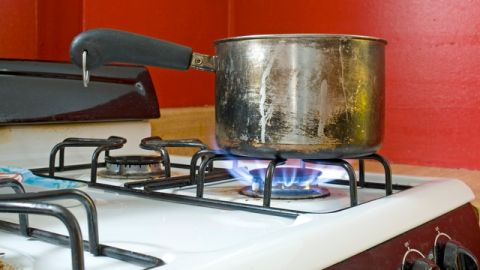 Cocinar con gas es lo más seguro.