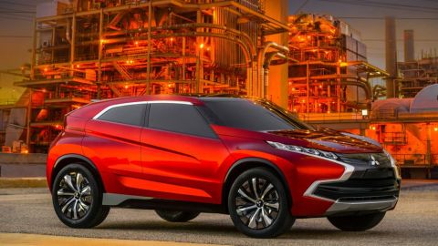 El diseño del nuevo Mitsubishi XR-PHEV es súper futurístico.