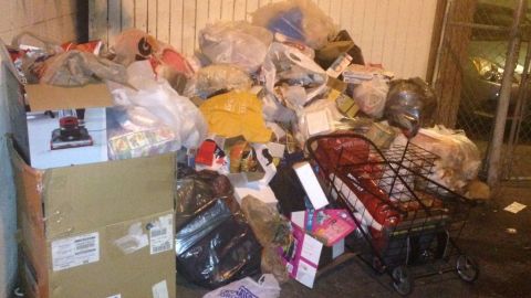 Así ven los montonees de basura