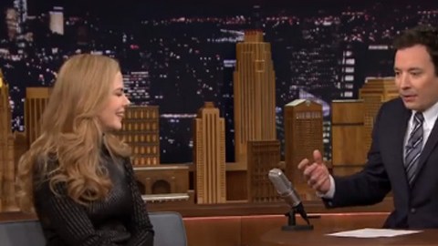 Nicole Kidman le confesó a Jimmy Fallon que le gustaba.