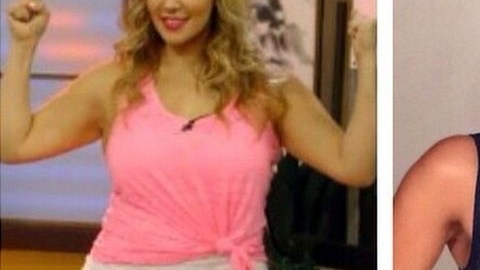 Rosie Rivera publicó esta foto de antes y después de perder peso.