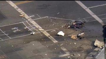 La avioneta se estrelló en las calles Vanowen y Havenhurst