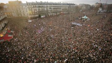 Más de un millón de personas estuvieron presentes solo en París.