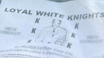 Propaganda anti Martin Luther King Jr., fue repartida durante el día celebrado del activista.