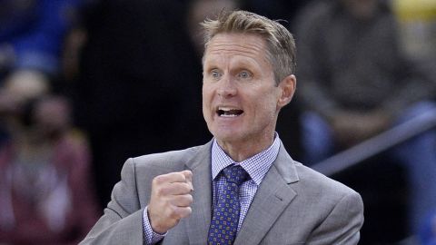 El coach de Golden State, Steve Kerr.