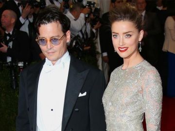 Johnny Depp y Amber Heard anunciaron su compromiso en enero del 2014.