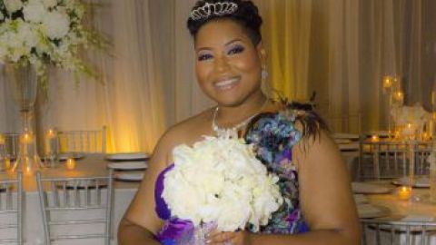 La ceremonia la ofició la hermana de la novia que es pastora en una iglesia.