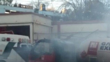 La unidad abastecía el combustible al hospital.