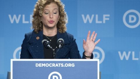 Debbie Wasserman Schultz visitó NYC la semana pasada.