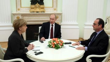 Putin se reunión con los jefes de gobierno de Alemania y Francia
