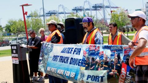 Los camioneros pedían un trato justo y una nueva clasificación laboral.