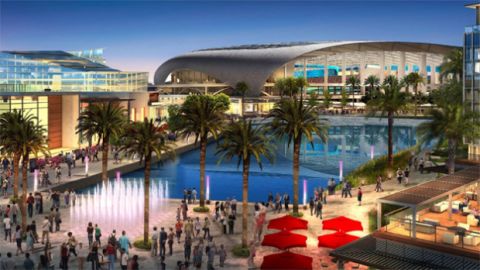 El diseño del nuevo estadio de NFL en Inglewwod.