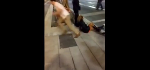 El hombre se encontraba, aparentemente, ebrio.