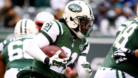 Chris Johnson, alguna vez considerado el mejor corredor de la NFL, vio acción limitada con los Jets en 2014.