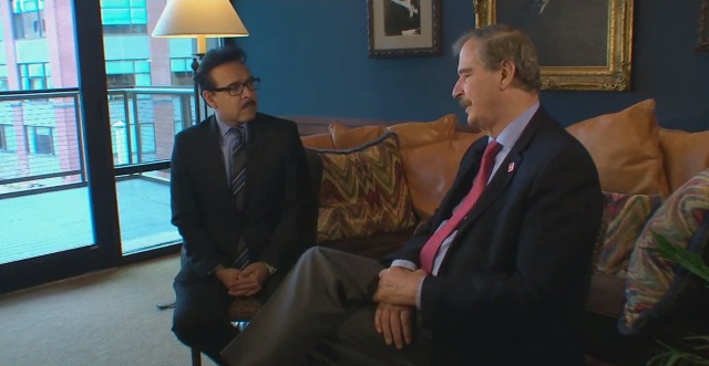Vicente Fox habló con Univision 41 de Texas
