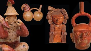 Piezas que pertenecieron a distintos grupos de Mesoamérica y que le fueron donadas a Cal State LA.