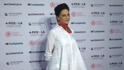 La actriz Ofelia Medina no titubeó al hablar de Donald Trump antes de recibir un premio especial por su contribución cultural de "FICG in LA".