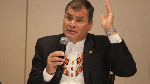 El presidente de Ecuador Rafael Correa.