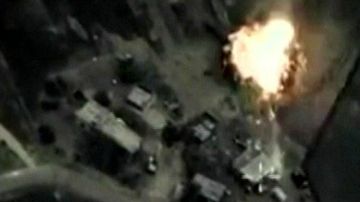 El gobierno ruso publicó imágenes captadas por sus cazabombarderos durante los ataques.