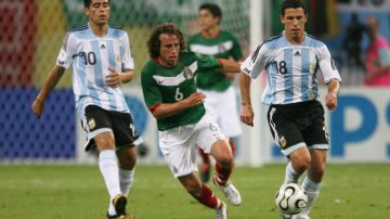 Foto del partido entre Argentina y México en los octavos de final de Alemania 2006.