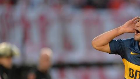 El festejo del uruguayo Nicolás Lodeiro.