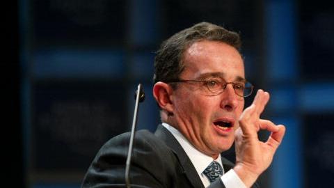 El expresidente de Colombia Álvaro Uribe Vélez.