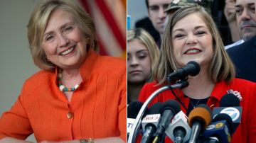 La mayoría de los latinos en California apoyan a Hillary Clinton (izq.) para presidente de EEUU y a Loretta Sánchez para senadora de la nación.