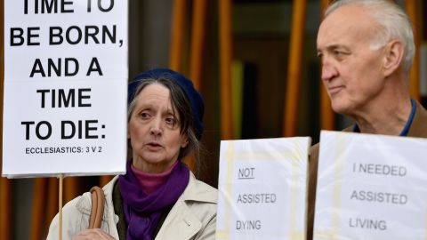 Assisted Suicide Bill Supporters Gather Ahead Of Scottish Debate