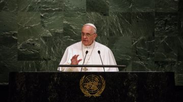 El Papa se dirigió a la Asamblea General de las Naciones Unidas.