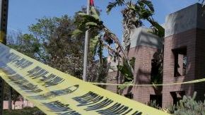 LAPD police line shooting