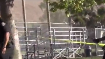 El incidente no ocurrió dentro del campo, pero cerca de las gradas.