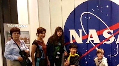 Los jóvenes tlaxcaltecas durante su participación en el proyecto Marte 2030.