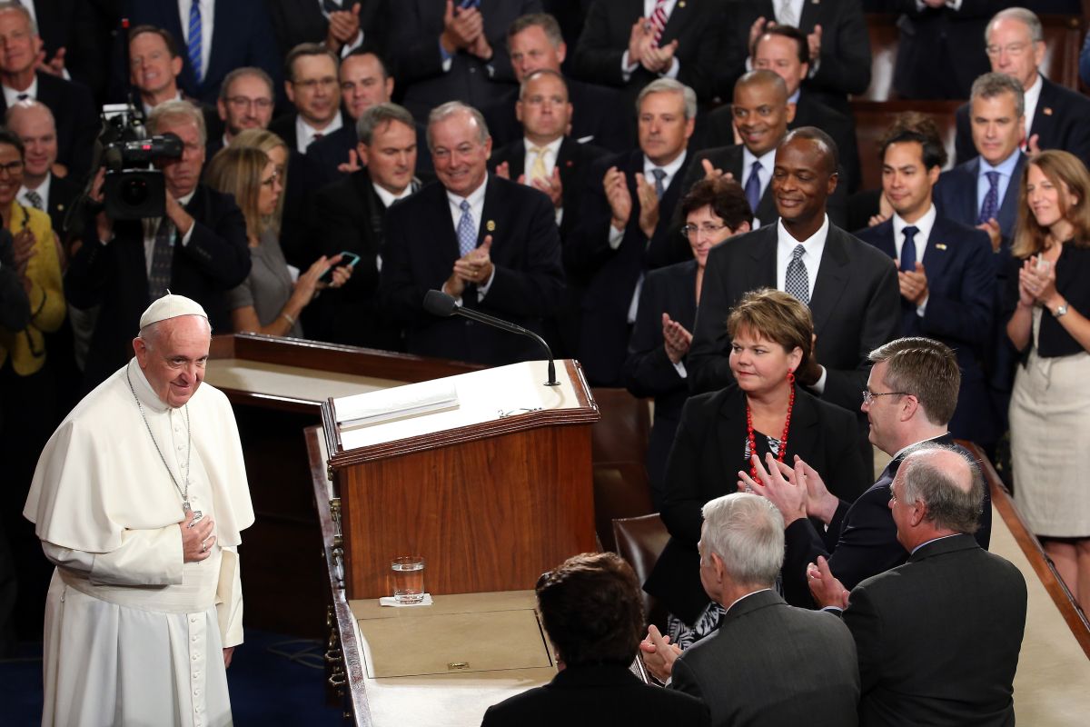 El Papa Francisco se dirige el Congreso en pleno de EEUU.