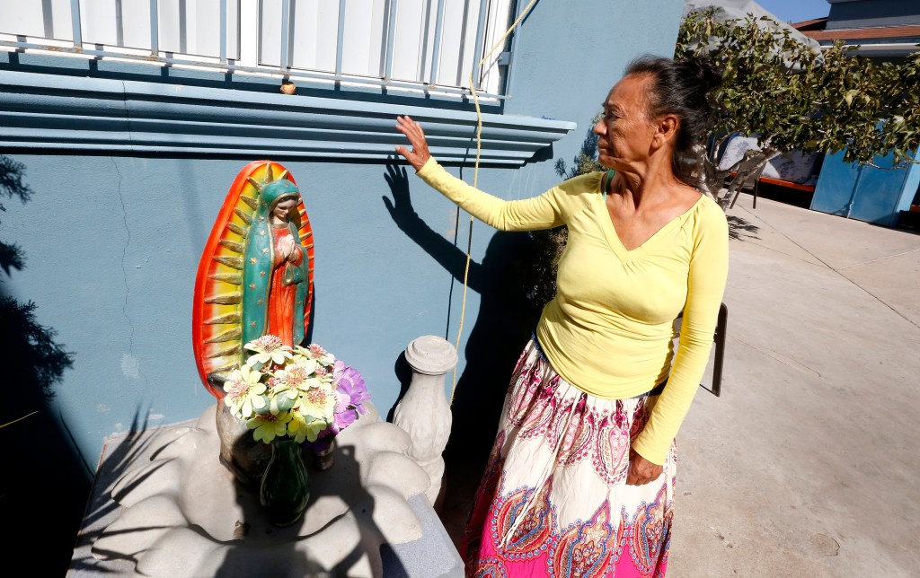 María fue separada de sus nietos cuando pidió asilo. /Aurelia Ventura