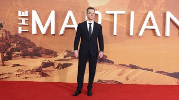 Matt Damon durante la presentación europea de la película 'The Martian'.