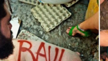 El artista fue detenido por pintar los nombres “Raúl” y “Fidel” sobre los lomos de dos cerdos como parte de su performance.