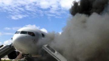 El incendio se registró a las 12:40 hora local.