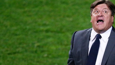 "Ya me vi" parece decir Miguel Herrera.