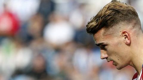 El francés Griezman no festejó su gol ante la Real Sociedad.