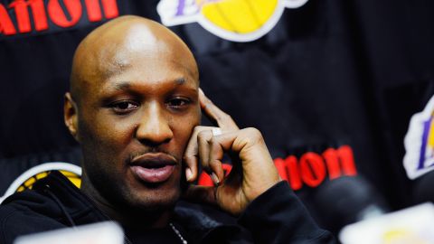 Lamar Odom ganó dos veces el anillo de campéon de la NBA con Los Ángeles Lakers.