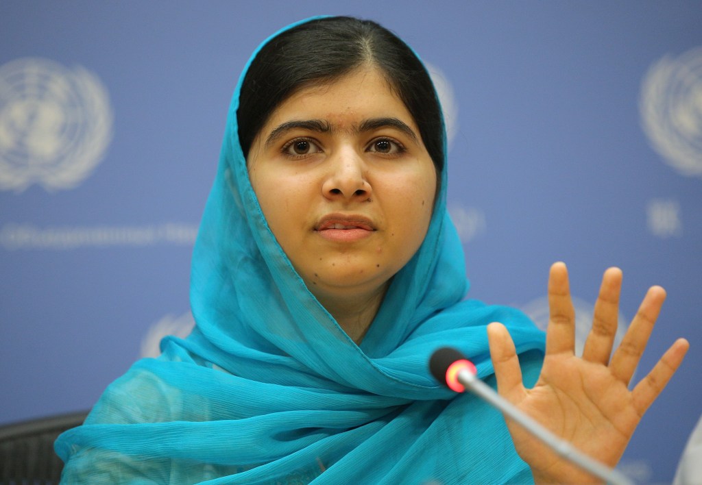 A sus 18 años, Malala da charlas en la Asamblea General de las Naciones Unidas. 