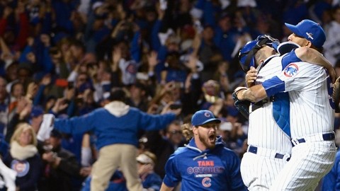 El festejo en Wrigley Field no es para menos.