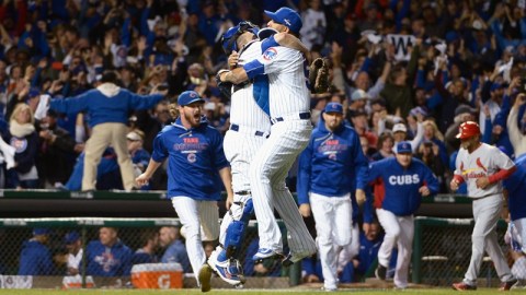 El festejo en Wrigley Field no es para menos.